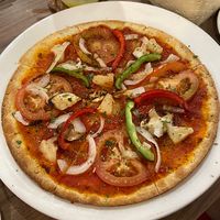 verdure pizza (asked for no cheese)  at Miso Kimchi in Tanah Rata