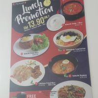 Lunch menu at Miso Kimchi in Tanah Rata