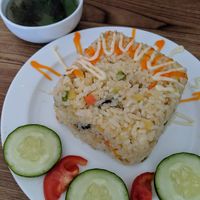 Seaweed fried rice at Chay Corner in Da Nang