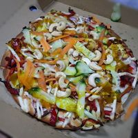 Vegan satay tofu pizza small classico at Pizza Capers in Bundaberg West