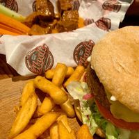 Burger & seitan  at Ravintola Hook in Helsinki