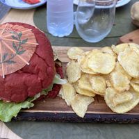 Veggie burger   at Stressfree in Vila Nova De Milfontes