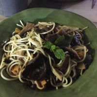 Mushroom pasta  at Stressfree in Vila Nova De Milfontes