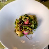 Légumes de saison sur un lit de quinoa at L'Estrade in Aix-les-bains