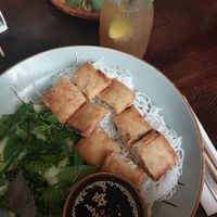 bún nem and housemade lemonade at Goc Pho in Frankfurt