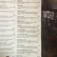 Huge Vegetarian Menu at Cornish Pasty Co in Flagstaff