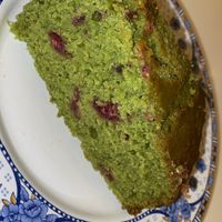 Cake matcha framboises   at MoMa in Mons