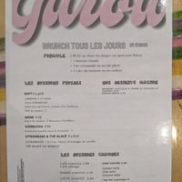 Menu - drinks at Gurou Street Food in La Rochelle