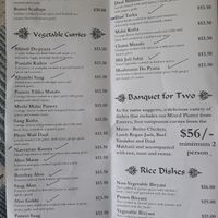 The ones with ticks can be made vegan. at Curry Leaf in Onehunga