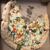 White sauce and peppers  at 1000 Degrees in Spring Hill