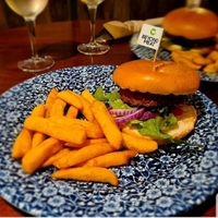 Vegan burger at The Shrewsbury Hotel in Shrewsbury