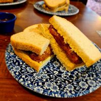 Vegan sausage sandwich at The Shrewsbury Hotel in Shrewsbury