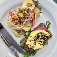 vegan smørrebrød at Lillians Smørrebrød in Copenhagen