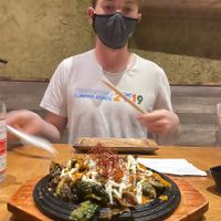 Brussels sprouts at Tane Vegan Izakaya in Honolulu