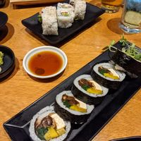 2 classic rolls, top is the Philly roll at Tane Vegan Izakaya in Honolulu