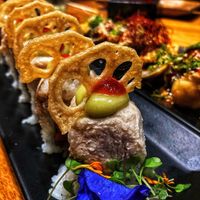 Specialty roles: yum!! The Wedge was our favorite. Also over the moon about the roasted corn nigiri  at Tane Vegan Izakaya in Honolulu