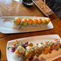 Sunshine roll and Ewa roll at Tane Vegan Izakaya in Honolulu