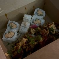 spicy tofuna and wedge takeout  at Tane Vegan Izakaya in Honolulu