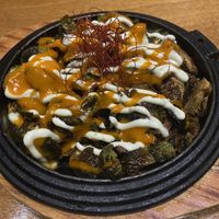 Brussels sprouts   at Tane Vegan Izakaya in Honolulu