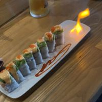 A sunset roll I think   at Tane Vegan Izakaya in Honolulu