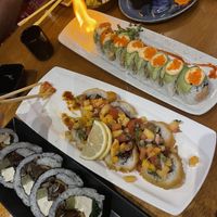 Assorted sushi rolls  at Tane Vegan Izakaya in Honolulu