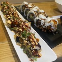 Wedge and Pacifica specialty rolls  at Tane Vegan Izakaya in Honolulu