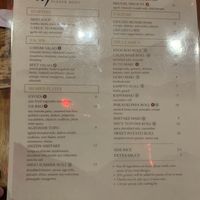 menu 2  at Tane Vegan Izakaya in Honolulu