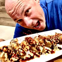 Spicy tofu sushi  at Tane Vegan Izakaya in Honolulu