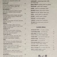 Menu  at Tane Vegan Izakaya in Honolulu