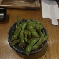 Garlic edamame   at Tane Vegan Izakaya in Honolulu