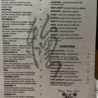 Menu pt 2  at Tane Vegan Izakaya in Honolulu
