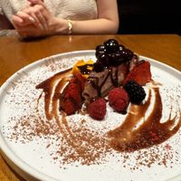 Vegan Chocolate Cheesecake   at Tane Vegan Izakaya in Honolulu