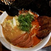 spicy ramen with katsu  at Tane Vegan Izakaya in Honolulu