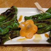 Shishito peppers at Tane Vegan Izakaya in Honolulu
