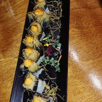 Eggplant on top at Tane Vegan Izakaya in Honolulu