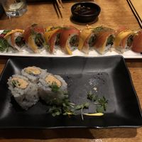 Spicy Tofuna and Kailua roll 😋 at Tane Vegan Izakaya in Honolulu