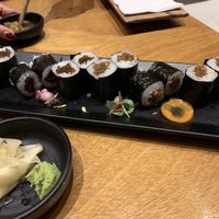 Gobo and Kampio roll at Tane Vegan Izakaya in Honolulu