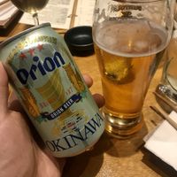Orion beer at Tane Vegan Izakaya in Honolulu