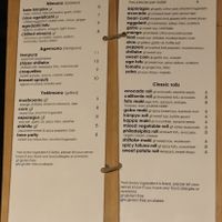 Menu 2/3 at Tane Vegan Izakaya in Honolulu