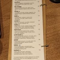 Menu 3/3 at Tane Vegan Izakaya in Honolulu