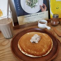 パンケーキとアイスソイチャイ at Hinemospan  in Hirakata