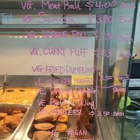 Vegan fried food section at Veg Out Time in South Yarra