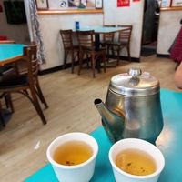 Jasmine tea at Lucky Creation Vegetarian in San Francisco