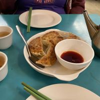 Potstickers   at Lucky Creation Vegetarian in San Francisco