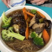 Noodle soup  at Lucky Creation Vegetarian in San Francisco