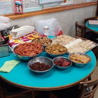 Faux meats at Lucky Creation Vegetarian in San Francisco