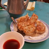 Potstickers at Lucky Creation Vegetarian in San Francisco