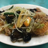 Lucky Creation Chow Mein at Lucky Creation Vegetarian in San Francisco