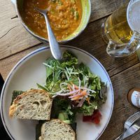 Vegetarian chili and cucumber sandwich   at Suke6 Diner in Tokyo