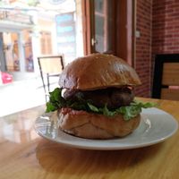 It's majesty the vegan burger at Ginger Home in Sapa